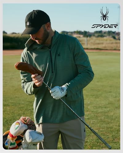 Spyder Mens Sweatshirt - Lightweight Athletic Half Zip Pullover Mens Hoodies - UPF 30+ Dry Fit Long Sleeve Sun Shirts for Men4