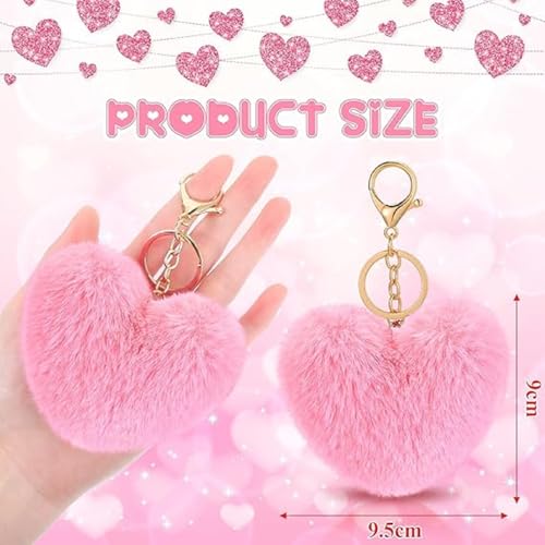 Image of Heart Plush Keychain Soft Toy | Mini Plush Keyring Bag Charm for Kids & Girls | Cute Keychein, Stuffed Animals, Gift Item, Funny Toys, Party Favors & Return Gifts