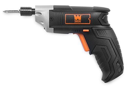 WEN 49103 3.6V Lithium-Ion Cordless Electric Screwdriver with Bits & Belt Holster