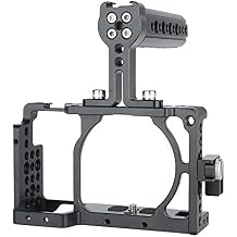 NICEYRIG Camera Cage Kit for Sony A6400/ A6100/ A6300/ A6000, with Cheese Top Handle Cable Lock Clamp