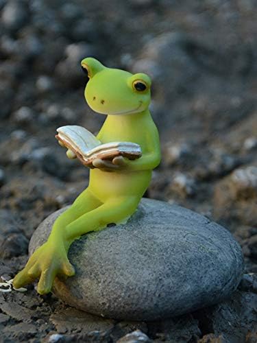 Gemmia Fairy Garden Miniature Frog Figurine- Playing Violin Frog