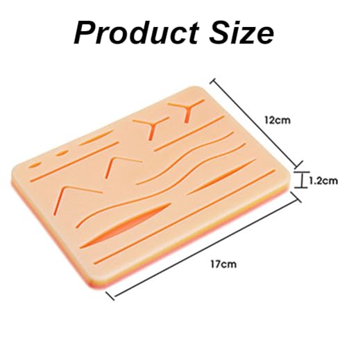 Nahtübungspad,Nahtpolster,Chirurgisches Naht,Silikon Haut Suture Übung pad,Suture Übungsbrett Nahtpads,Nahtmaterial Chirurgie,Suture Practice für Medizinstudenten Krankenschwestern Praxis Doctor