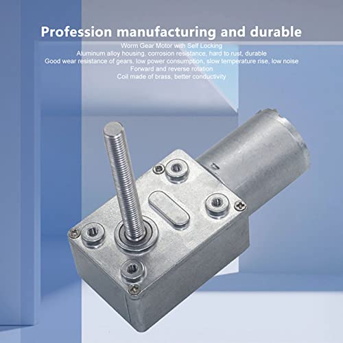 Motor M6 12V anti caída con bloqueo automático de eje giratorio 7
