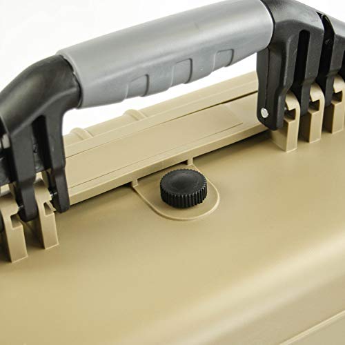 Eylar 20 Inch Large Protective Camera Hard Case Water And Shock Proof With Foam Tan #TOP7