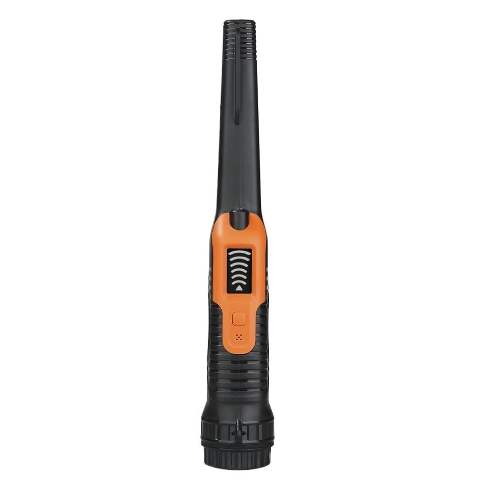 Détecteur de Métaux, Détecteur de métaux Portable, détecteur Chasse au trésor en extérieur, Tige localisation étanche 30 m(Black Orange)