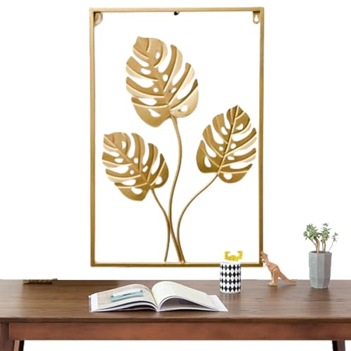 Décoration murale feuille de fer minimaliste pour salon