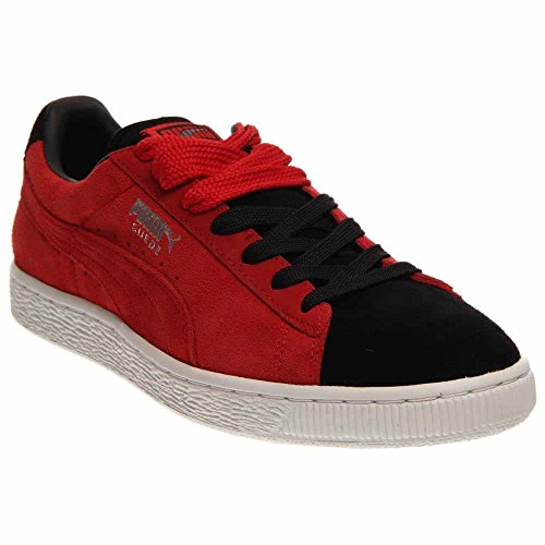 PUMA Men's Suede Classic + Sneaker, High Risk Red/Black, 6.5 M US