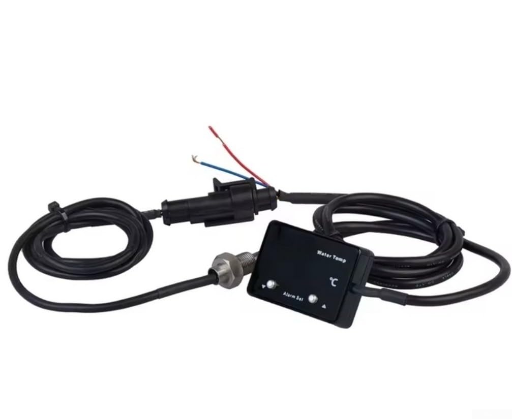 Termometro digitale dell'acqua 1/8NPT 0-100°C LED rosso | Display a LED rosso, campo di misurazione da 0 a 100 °C, visione chiara, facile leggibilità, display digitale