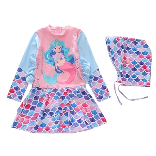 Robe de maillot de bain fille pour protéger la peau sensible des enfants du soleil