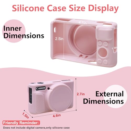 Funda para cámara L LTGEM compatible con Canon Powershot miniatura 2