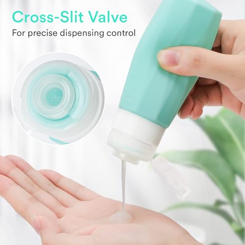 Flacon Voyage Avion 100Ml : Alyvisun 5 Pièces Flacon Voyage en Silicone, Anti-Fuite Contenant V... – Image 4