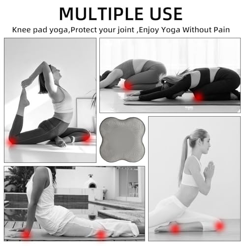 Image of 2-4 Pack Yoga Knee Pads, TPE Cushion for Pilates Exercise