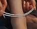 Sterling Silver Ankle Bracelets for Women Waterproof - Adjustable Silver Anklets Trendy 925 Sterling Silver Plated Stackable Sparkling Link Chian Anklet Bracelet Set for Women Dainty Jewelry Gift