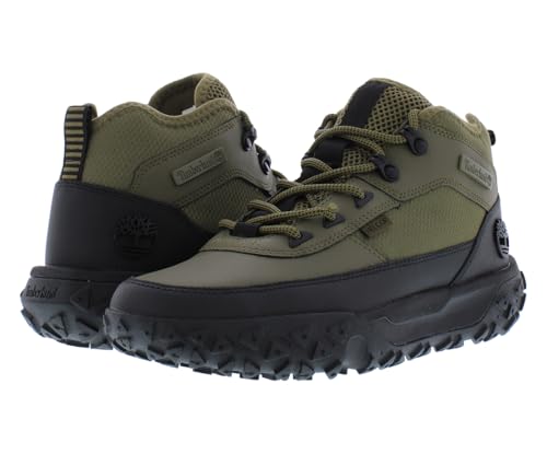 Image of Timberland Greenstride Motion 6 Mid Lace Hiker Boot Mens Shoes Size 11, Color: Dark Green Helcor-Green