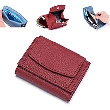 2023 New Unisex Anti-Credit Card Fraud Folding Mini Wallet,Leather RFID Blocking Mini Three-fold Multi-Function Wallet