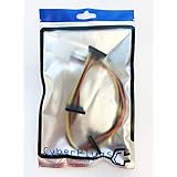 4pin電源 → Sata電源 x3 HDD 電源ケーブル SATA(15ピン) 3分岐ケーブル シリアルATA×3 電源分岐ケーブル Cyberplugs