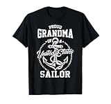 Proud Grandma of A Sailor US Veteran Family Matching T-Shirt