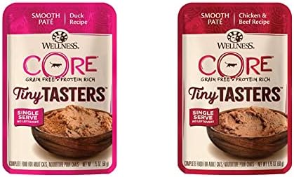 Wellness CORE Tiny Tasters Grain Free Wet Kitten Food Variety Bundle: Chicken Pate, 12 Pack + Minced Chicken in Gravy, 12 Pack image 8
