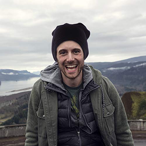 Healifty — Touca de inverno para esqui e ciclismo com forro de lã e caveira, gorro para corrida em c