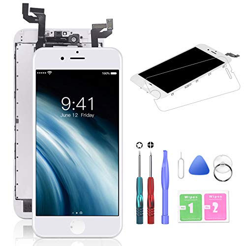 HTECHY Compatible with iPhone 6s Screen Replacement White(4.7