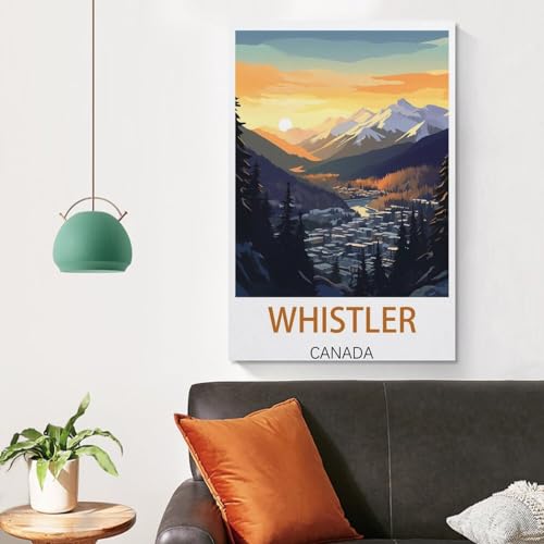 Poster Whistler Canada sur toile pour créer un cocon chaleureux de 50x75 cm - 4