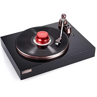 Nobsound LP Stabilisateur de disque en vinyle pour platine vinyle Noir mat Poids du disque acoustique Noir (rouge) – Image 6
