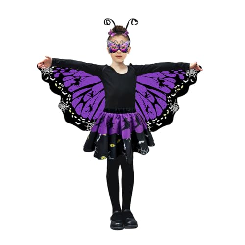Disfraz de Mariposa para Niñas con Alas y Falda miniatura 3