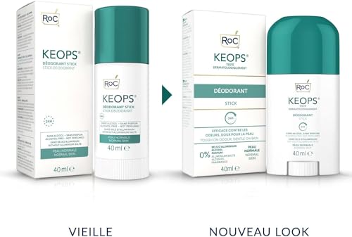 RoC - KEOPS Deodorant Stick - 24 Hours Efficacy - Alcohol-Free, Fragrance-Free & Free of Aluminium Salts - Skin-Friendly Deodorant - Suitable for Daily Use - 40 ml - Image 5