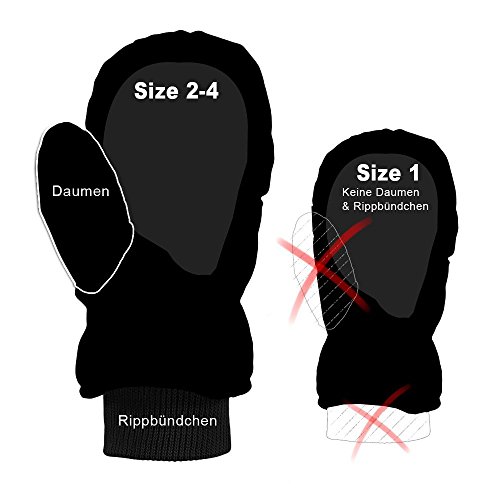 Barts Nylon Mitts, Guanti Bambino, Blu (Blue), 2