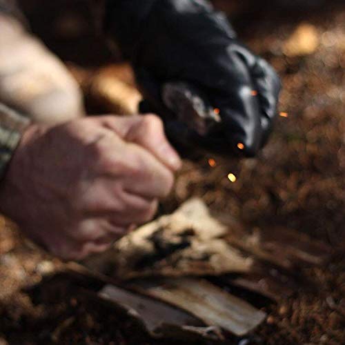 Konvoysg Flint And A Steel Striker Made From Carbon Steel Traditional Hand Forged Fire Starter Comes With English Flint Stone And Emergency Tinder Jute Carry Bag #TOP2