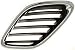 Evan-Fischer EVA17772018255 Grille for Saab Saab 9-3 03-07 LH Outer Chrome Shell/Painted-Black Insert Convertible/Sedan Left Side Replaces Partslink# SB1200104