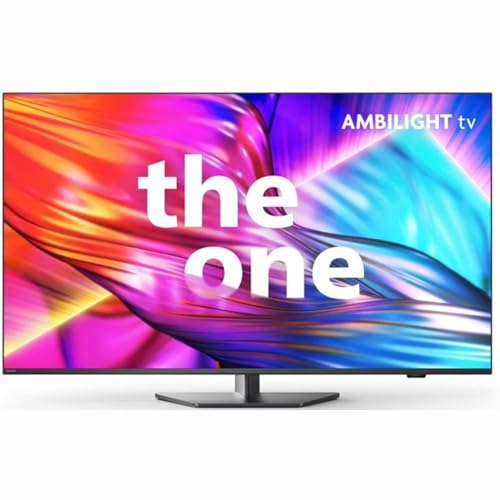 Philips Ambilight 43PUS8909 4K LED Smart TV - 43-Zoll Display mit Pixel-präziser Ultra HD Titan OS Plattform und Dolby Atmos-Klang. Funktioniert mit Alexa und Google Sprachassistent – Anthrazitgrau