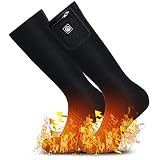 Heated Socks for Women Men,Foot Warmers Electric Rechargable Battery Heating Socks,Winter Cold Feet