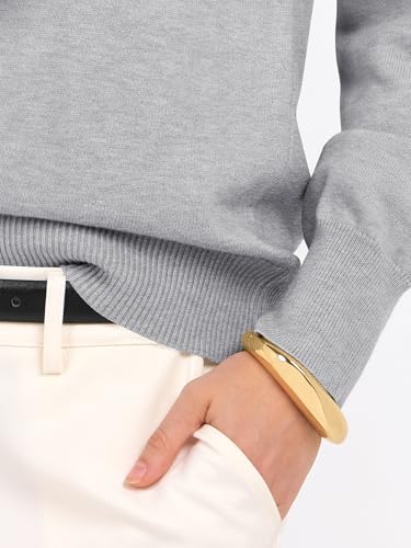 Image of ANRABESS Women's Long Sleeve V Neck Basic Sweaters | Classic Pullover Tops,Soft Loose,Business Casual Work,Travel Vacation,All Day Wear,Fall Spring Outfits,Winter Layer Clothing