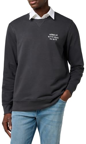 Survêtement Wrangler homme brodé un sweat Crew au style casual