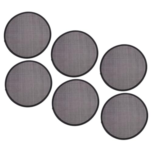 VALICLUD Ventiladores Portátiles Plegables para Verano 6 Piezas Pequeños Redondos Diseño Compacto y Liviano para Uso en Exteriores Color Negro