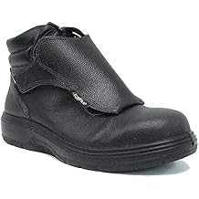 COFRA Leather Work Boot-HEAT SHIELD Treadless Asphalt Boots with Composite Safety Toe, Lace Protection & Heat Defender Outsole