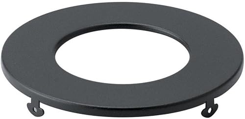 Kichler Borde decorativo delgado directo al techo, 3 pulgadas, redondo, texturizado, negro