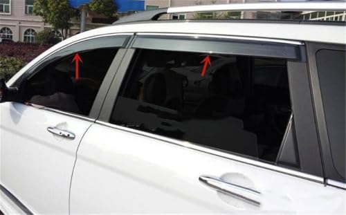 Déflecteurs de vent haut de gamme en acrylique pour Citroën C5 - 3