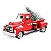 CGgJT Vintage Pickup Natale Rosso Mini Camion con Albero di Natale figurina figurina da Collezione Giocattolo Auto Modello Classico Auto Ornamenti for Decorazioni Natalizie Decorazione Tavolo