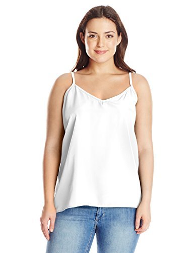 Derek Heart Junior's Plus Size V Neck Flyaway Spaghetti Tank