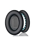 INF Cuscinetti auricolari per Bose QuietComfort 15 QC2 QC25 Ae2 Ae2i Ae2w SoundTrue & SoundLink cuffie (1 paio nero)