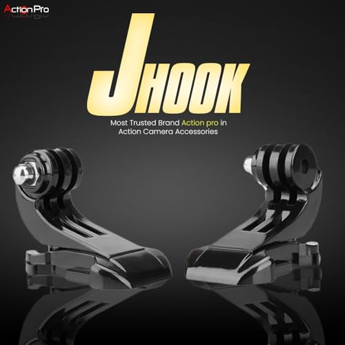 Image of Action Pro Made in India Improved Tough J Hook Quick Release Buckle Mount Compatible with GoPro Hero 13 /12 /11 /10 /9 /8 /7 /6 /5 /4, DJI Osmo, Insta360, SJCAM, AKASO, YI & Other Action Cameras (Pack of 5)