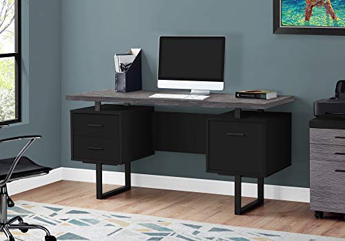 Monarch Specialties Computer Desk with Drawers - Contemporary Style - Home & Office