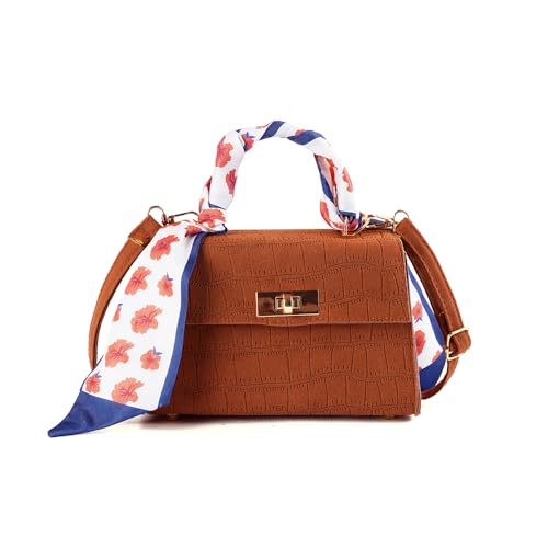 Stylish and Trendy Compact Crossbody Bag for Women - Brown, with Strap - Suitable for Carrying Your Essentials