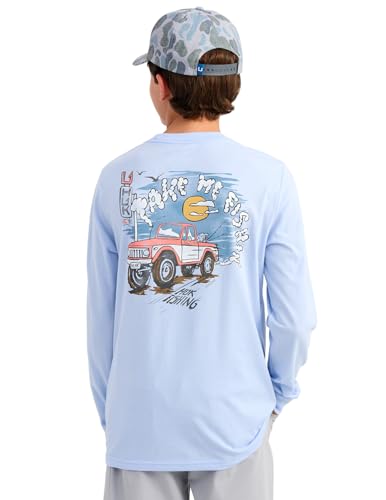 HUK Boys' Long Sleeve Graphic Tee, Soft, Comfortable T-Shirt with Fun Fishing Designs for Everyday Wear - Main Image