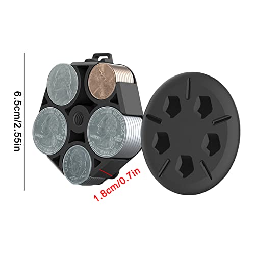 Porta monedas con clip para cinturón y 5 compartimentos miniatura 6