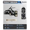 2-5/16 Adjustable Trailer Coupler Heavy Duty Channel-Mount, Capacity 15000LBS (Black)