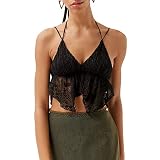 Women Y2k Sleeveless Crop Tops Bodycon Round Neck Tank Top 2000s Cute Skinny Camisole Summer Spaghet