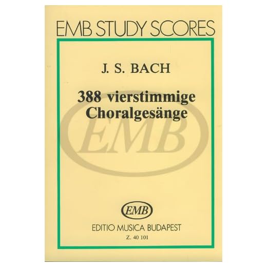 BACH J.S. - CORALES A 4 VOCES (388) -